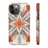 Silver Feather Compass - Impact Resistant Phone Case